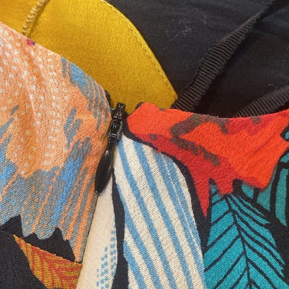 Anthropologie Maeve Botanica Tie Waist Hankerchief Hem Floral Faux Wrap Dress 0 - Picture 11 of 12